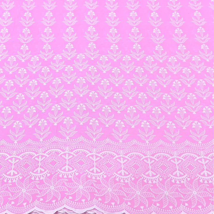 Cotton Chicken Thread Embroidery Fabric – Soft Elegant Summer Designer Fabric H24117-5