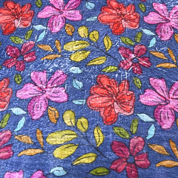 Silk Velvet Digital Print Fabric | Premium Designer Velvet Fabric-KE0130-3