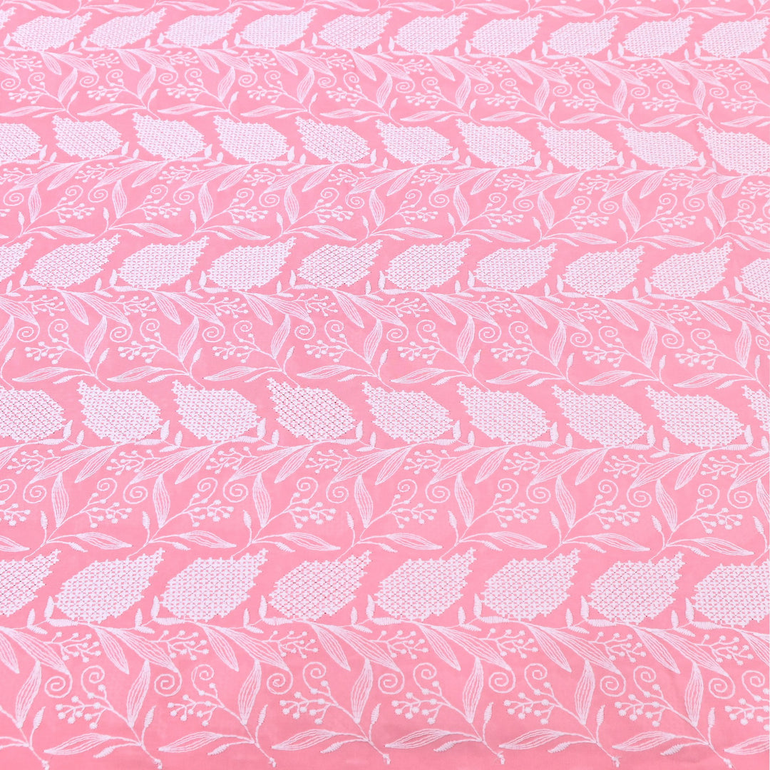 Cotton Chicken Thread Embroidery Fabric – Soft Elegant Summer Designer Fabric H24956-2