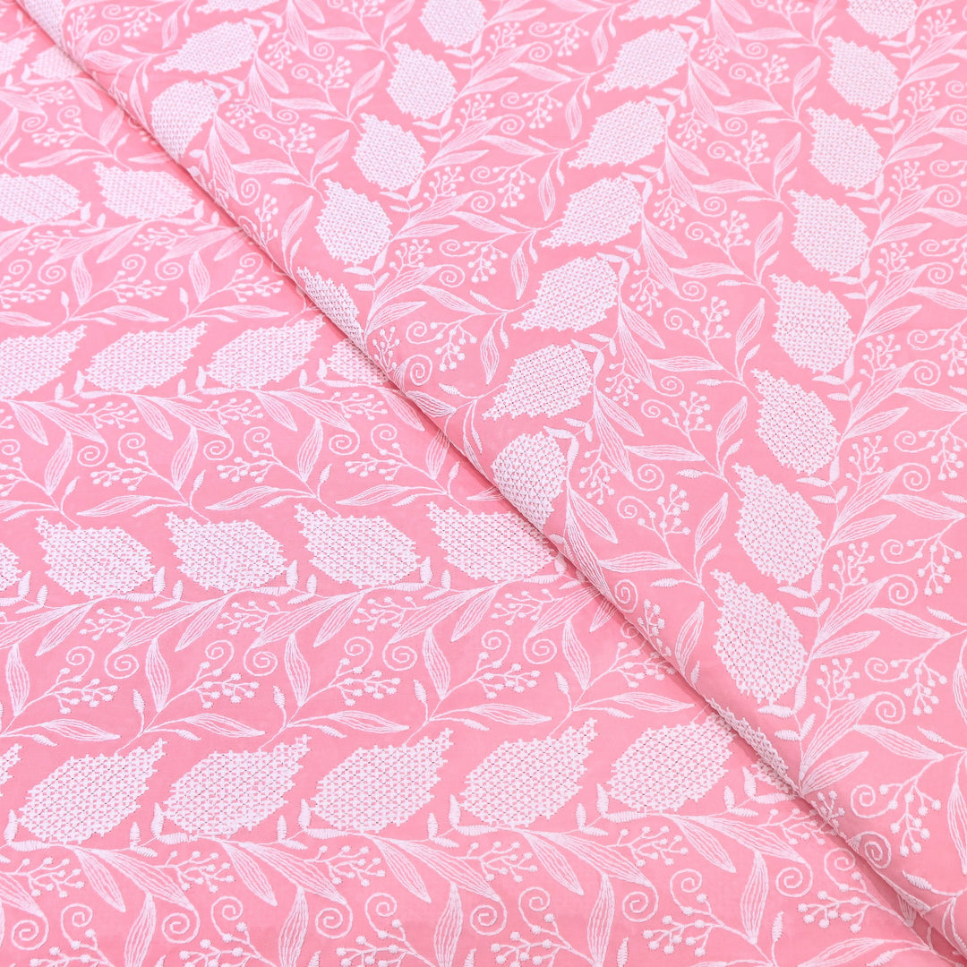 Cotton Chicken Thread Embroidery Fabric – Soft Elegant Summer Designer Fabric H24956-2