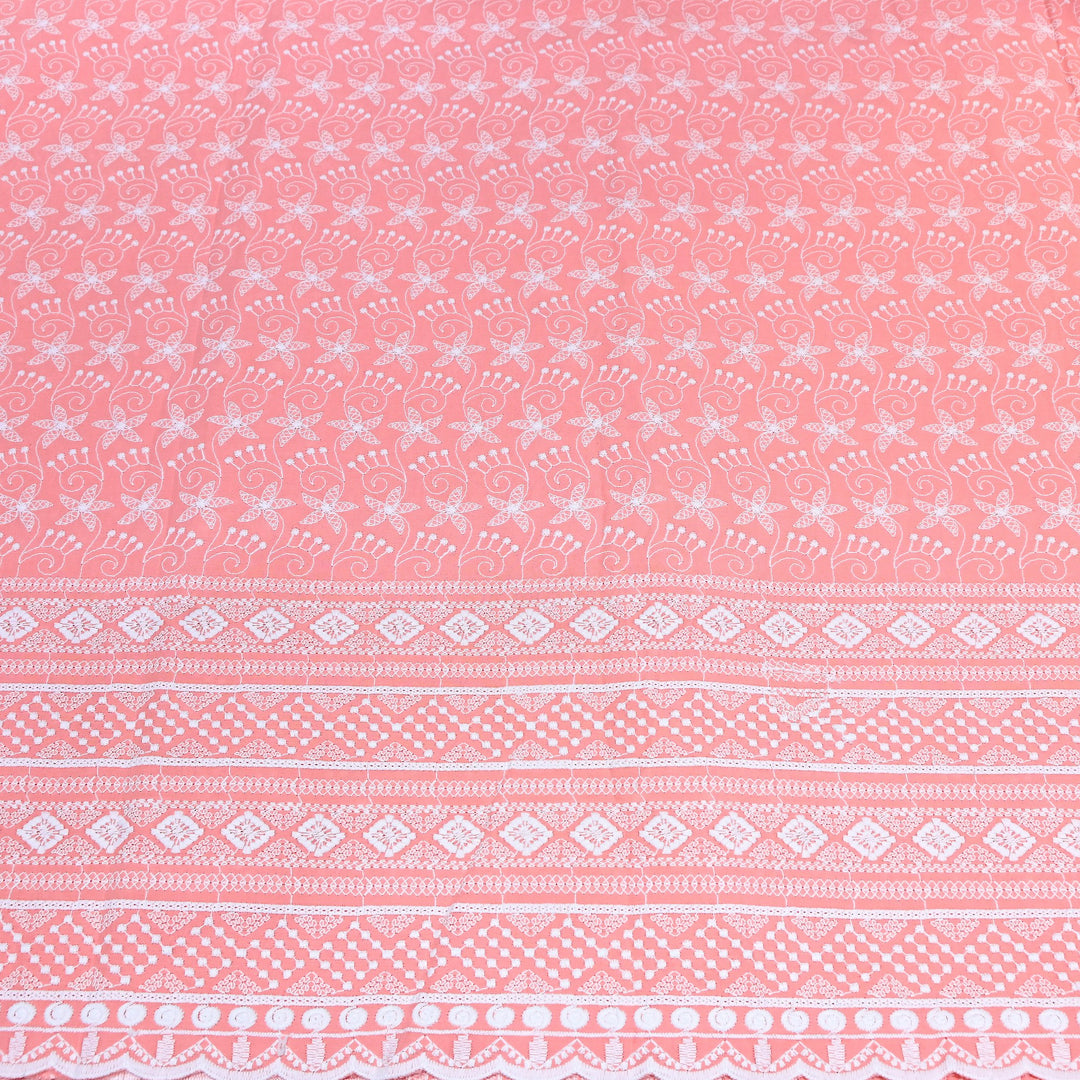 Cotton Chicken Thread Embroidery Fabric – Soft Elegant Summer Designer Fabric H24117-4