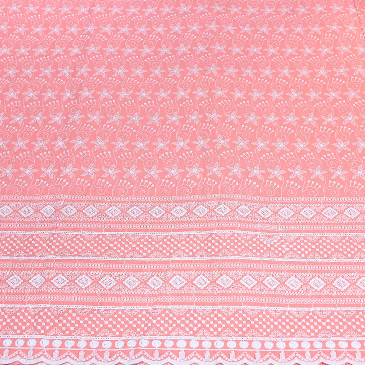 Cotton Chicken Thread Embroidery Fabric – Soft Elegant Summer Designer Fabric H24117-4