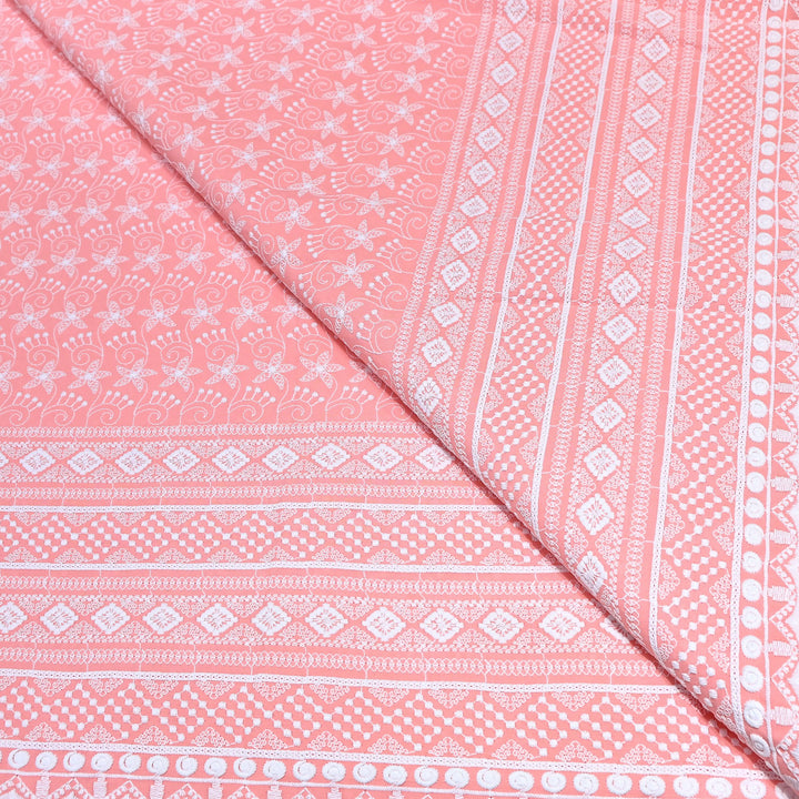 Cotton Chicken Thread Embroidery Fabric – Soft Elegant Summer Designer Fabric H24117-4