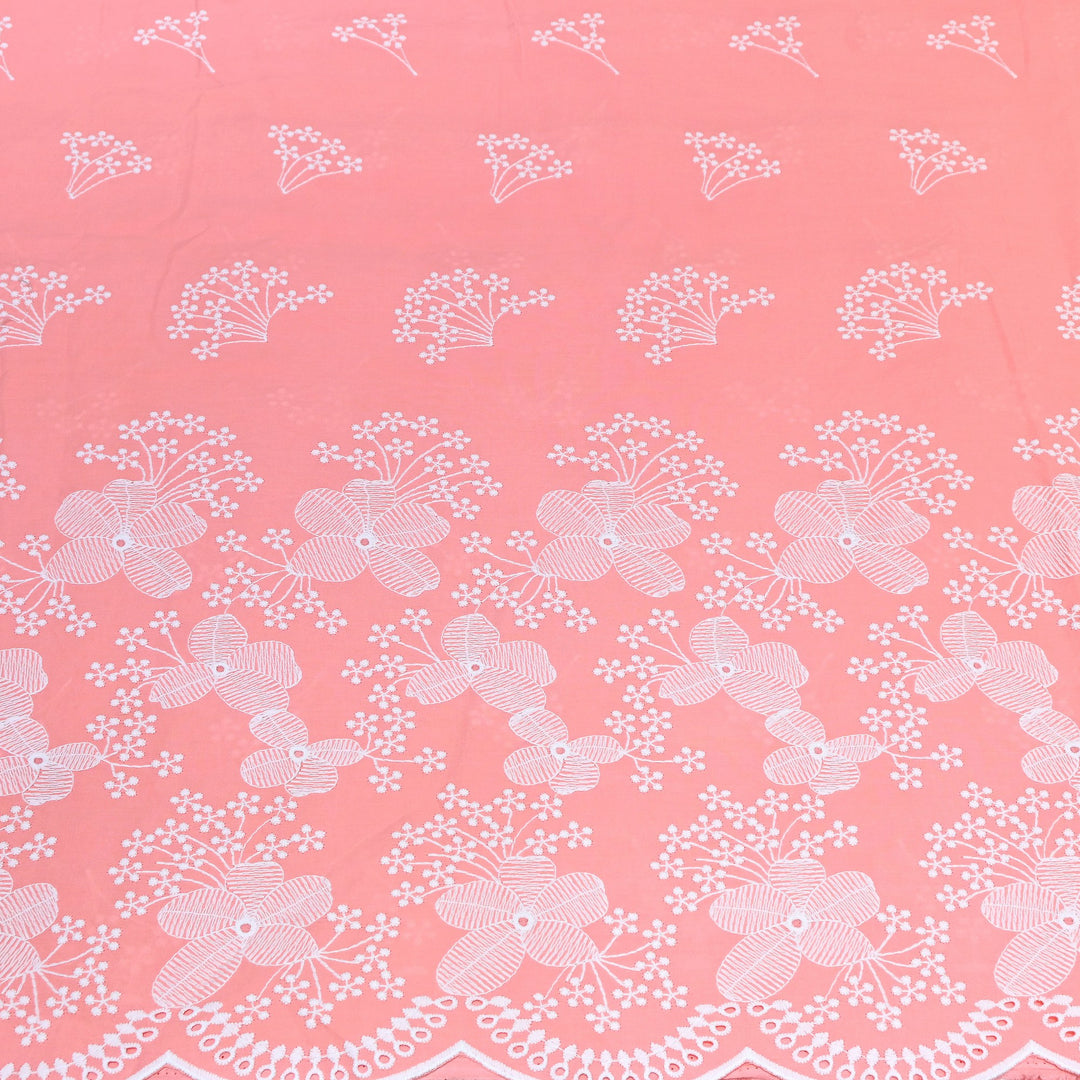 Cotton Chicken Thread Embroidery Fabric – Soft Elegant Summer Designer Fabric H20067-2