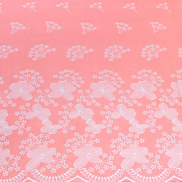 Cotton Chicken Thread Embroidery Fabric – Soft Elegant Summer Designer Fabric H20067-2