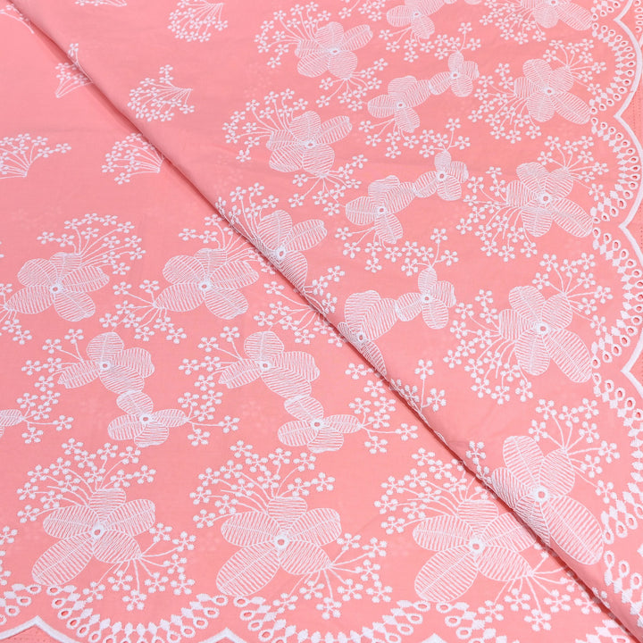 Cotton Chicken Thread Embroidery Fabric – Soft Elegant Summer Designer Fabric H20067-2