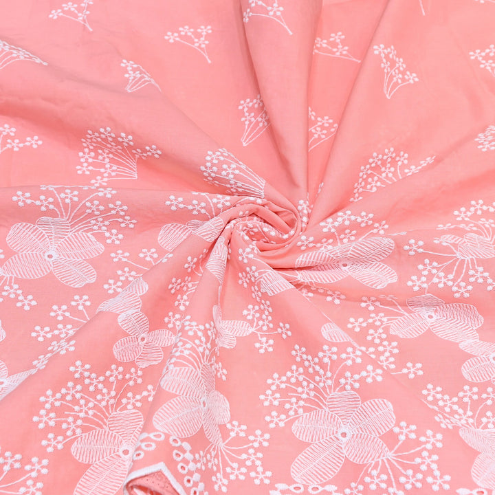 Cotton Chicken Thread Embroidery Fabric – Soft Elegant Summer Designer Fabric H20067-2