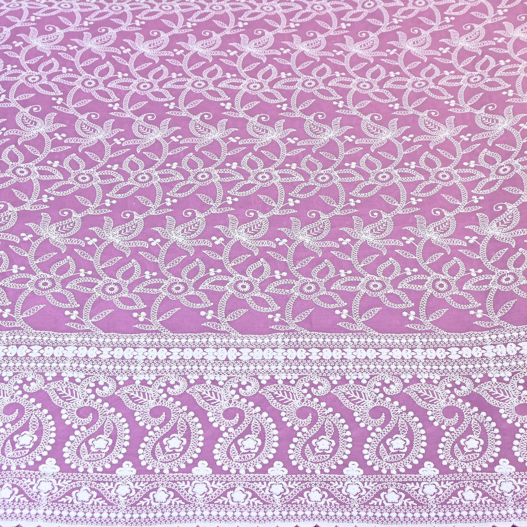 Cotton Chicken Thread Embroidery Fabric – Soft Elegant Summer Designer Fabric H24117-3