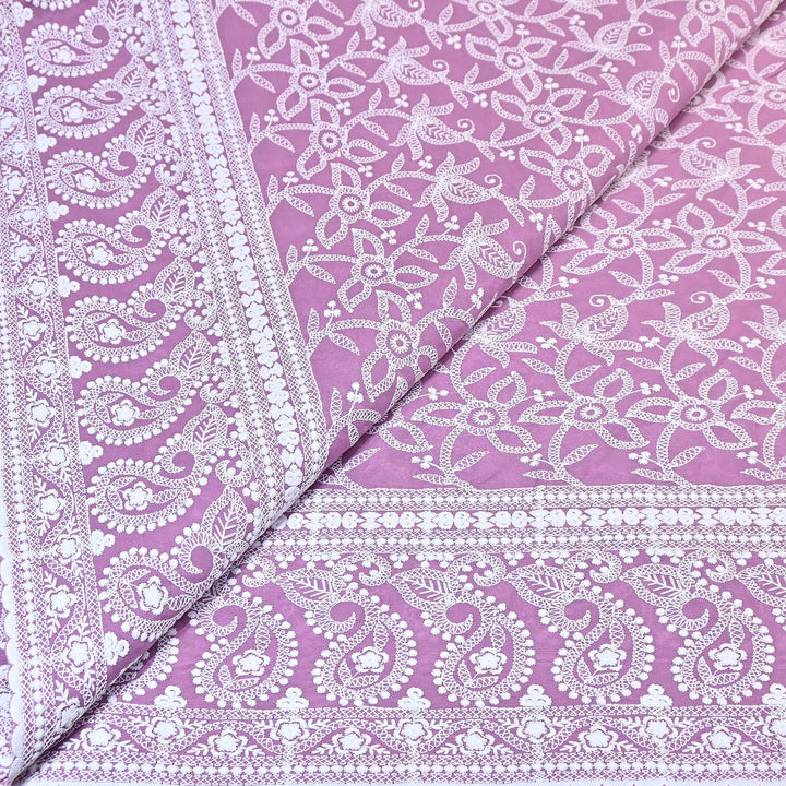 Cotton Chicken Thread Embroidery Fabric – Soft Elegant Summer Designer Fabric H24117-3