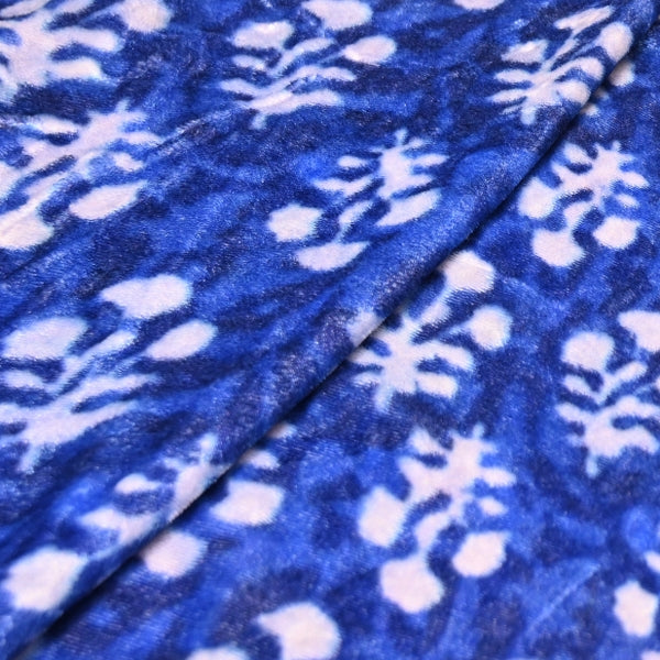 Silk Velvet Digital Print Fabric | Premium Designer Velvet Fabric-KE0130-10