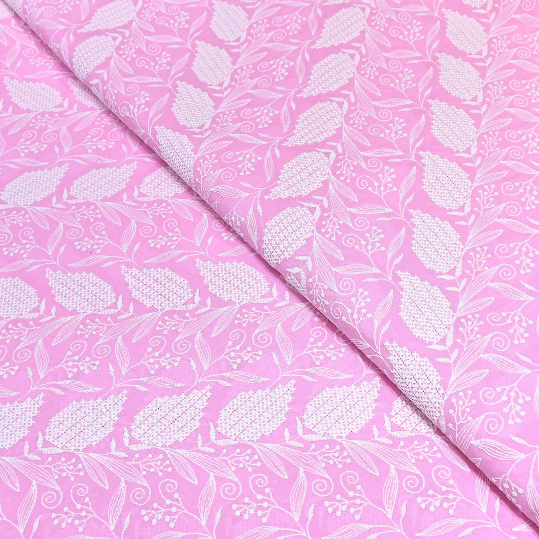 Cotton Chicken Thread Embroidery Fabric – Soft Elegant Summer Designer Fabric H24956-1