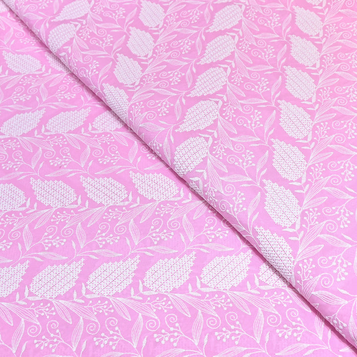 Cotton Chicken Thread Embroidery Fabric – Soft Elegant Summer Designer Fabric H24956-1