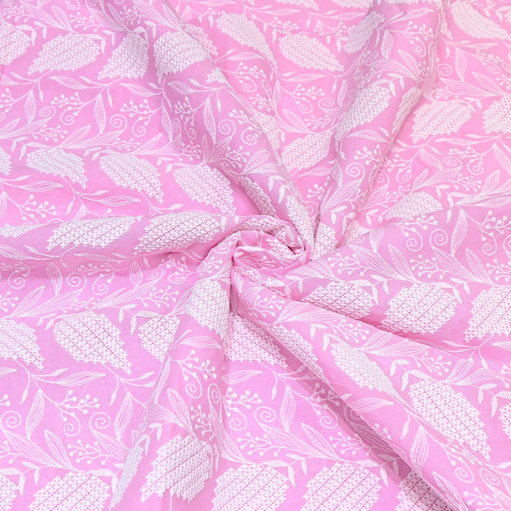 Cotton Chicken Thread Embroidery Fabric – Soft Elegant Summer Designer Fabric H24956-1
