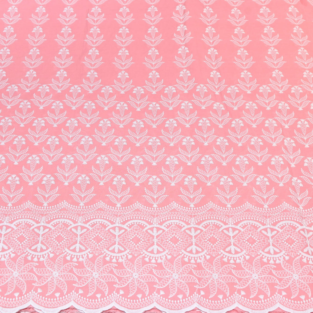Cotton Chicken Thread Embroidery Fabric – Soft Elegant Summer Designer Fabric H24117-2