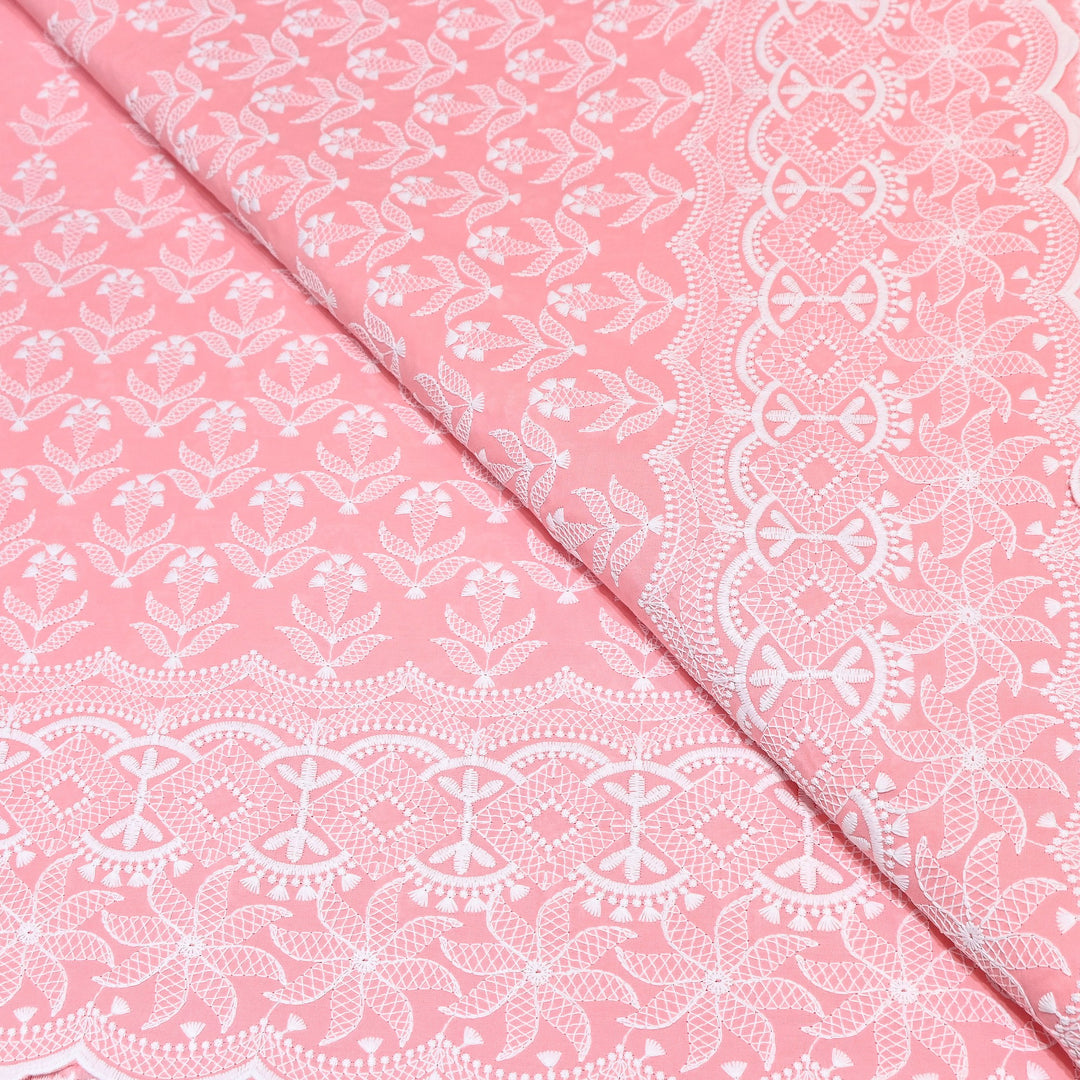 Cotton Chicken Thread Embroidery Fabric – Soft Elegant Summer Designer Fabric H24117-2