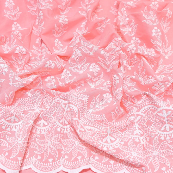 Cotton Chicken Thread Embroidery Fabric – Soft Elegant Summer Designer Fabric H24117-2