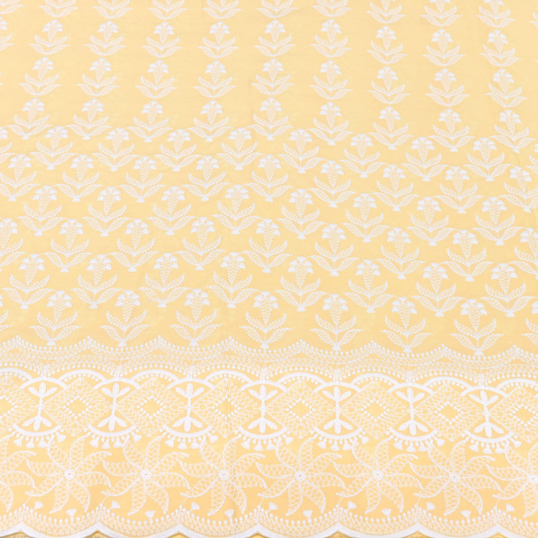 Cotton Chicken Thread Embroidery Fabric – Soft Elegant Summer Designer Fabric H24117-1