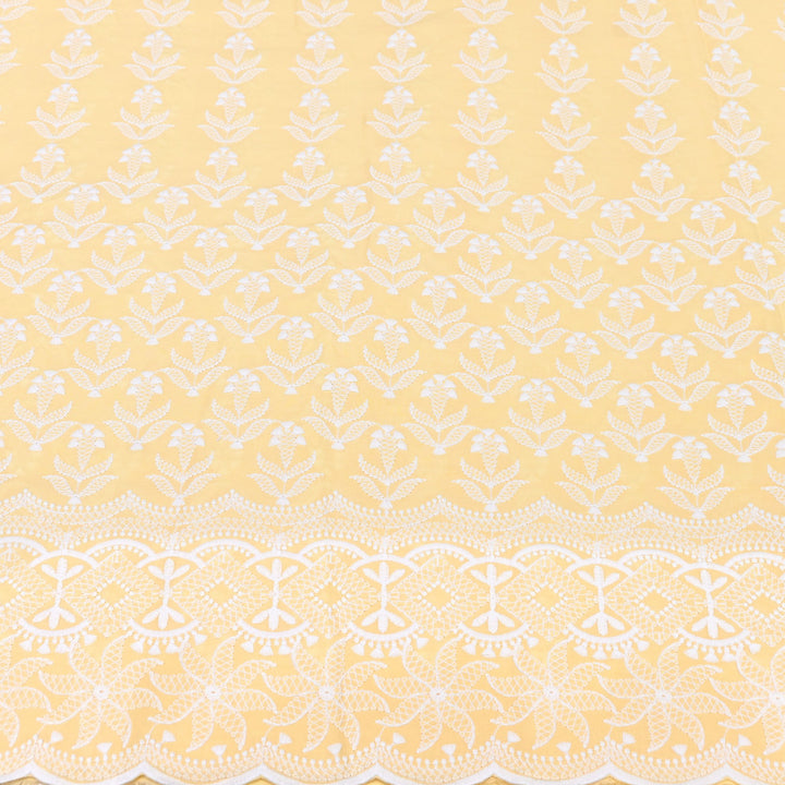 Cotton Chicken Thread Embroidery Fabric – Soft Elegant Summer Designer Fabric H24117-1