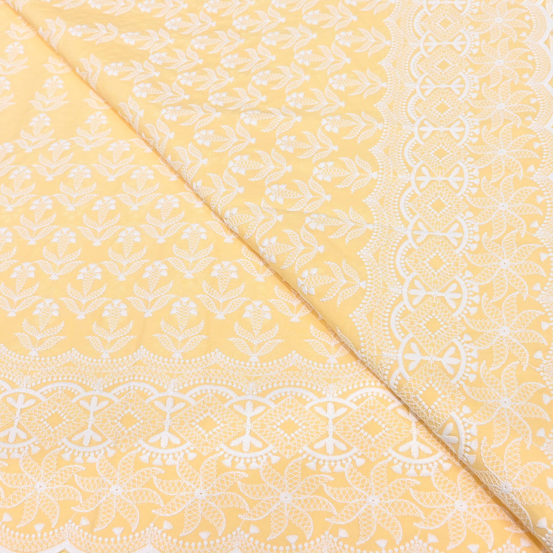 Cotton Chicken Thread Embroidery Fabric – Soft Elegant Summer Designer Fabric H24117-1