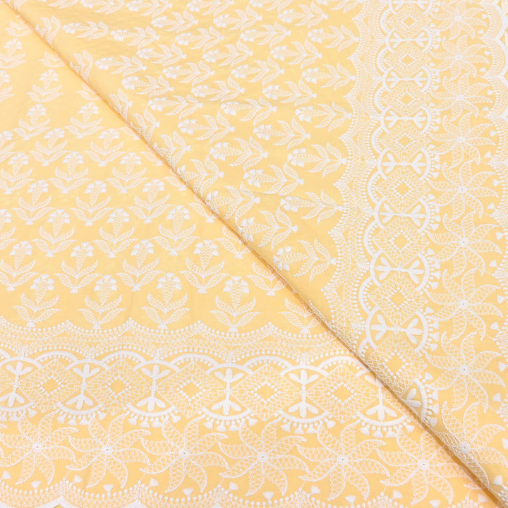 Cotton Chicken Thread Embroidery Fabric – Soft Elegant Summer Designer Fabric H24117-1