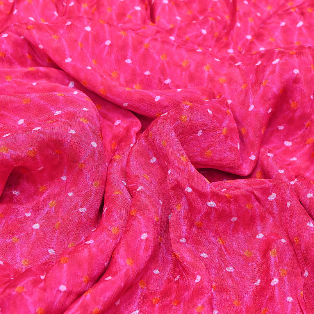 Elegant Chinnon Chiffon Digital Print Fabric | Designer Printed Chiffon Fabric-CRK884-I