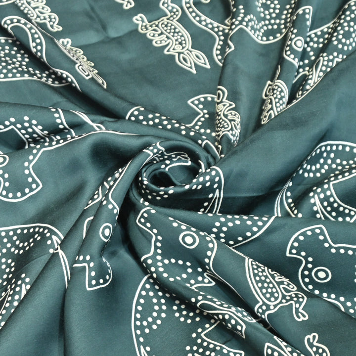 Modal Satin Digital Print Fabric – Soft Luxury Printed Satin Fabric-001416-7