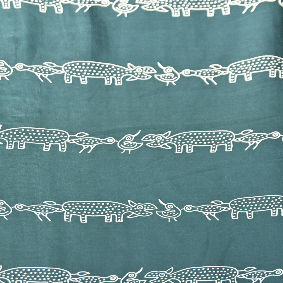 Modal Satin Digital Print Fabric – Soft Luxury Printed Satin Fabric-001416-8