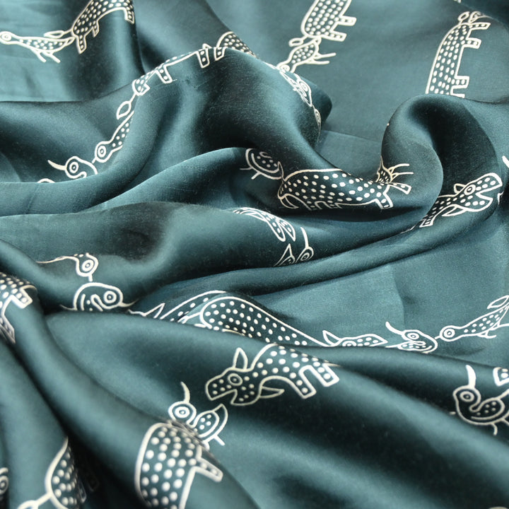 Modal Satin Digital Print Fabric – Soft Luxury Printed Satin Fabric-001416-8