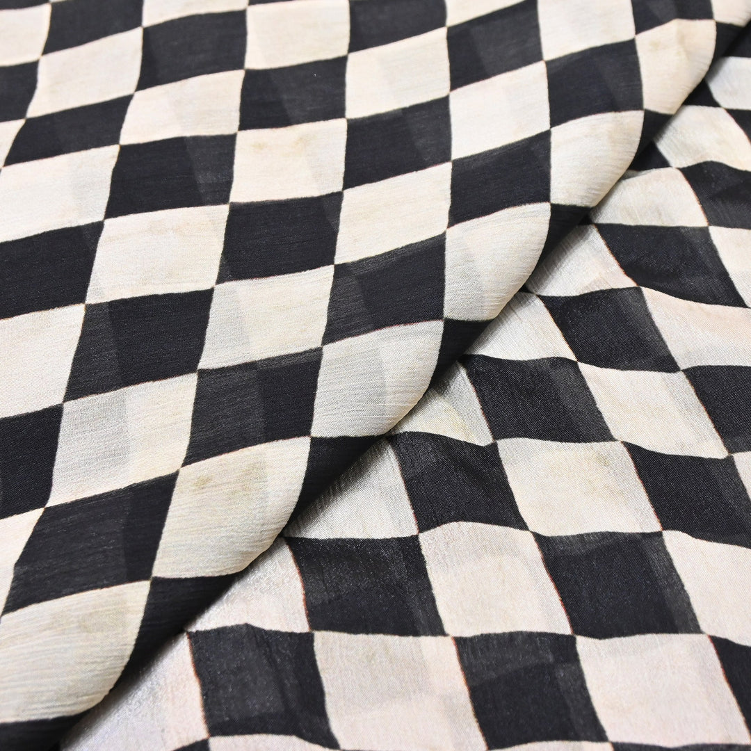 Elegant Chinnon Chiffon Digital Print Fabric | Designer Printed Chiffon Fabric-CRK884-E