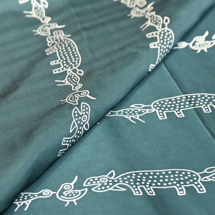 Modal Satin Digital Print Fabric – Soft Luxury Printed Satin Fabric-001416-8