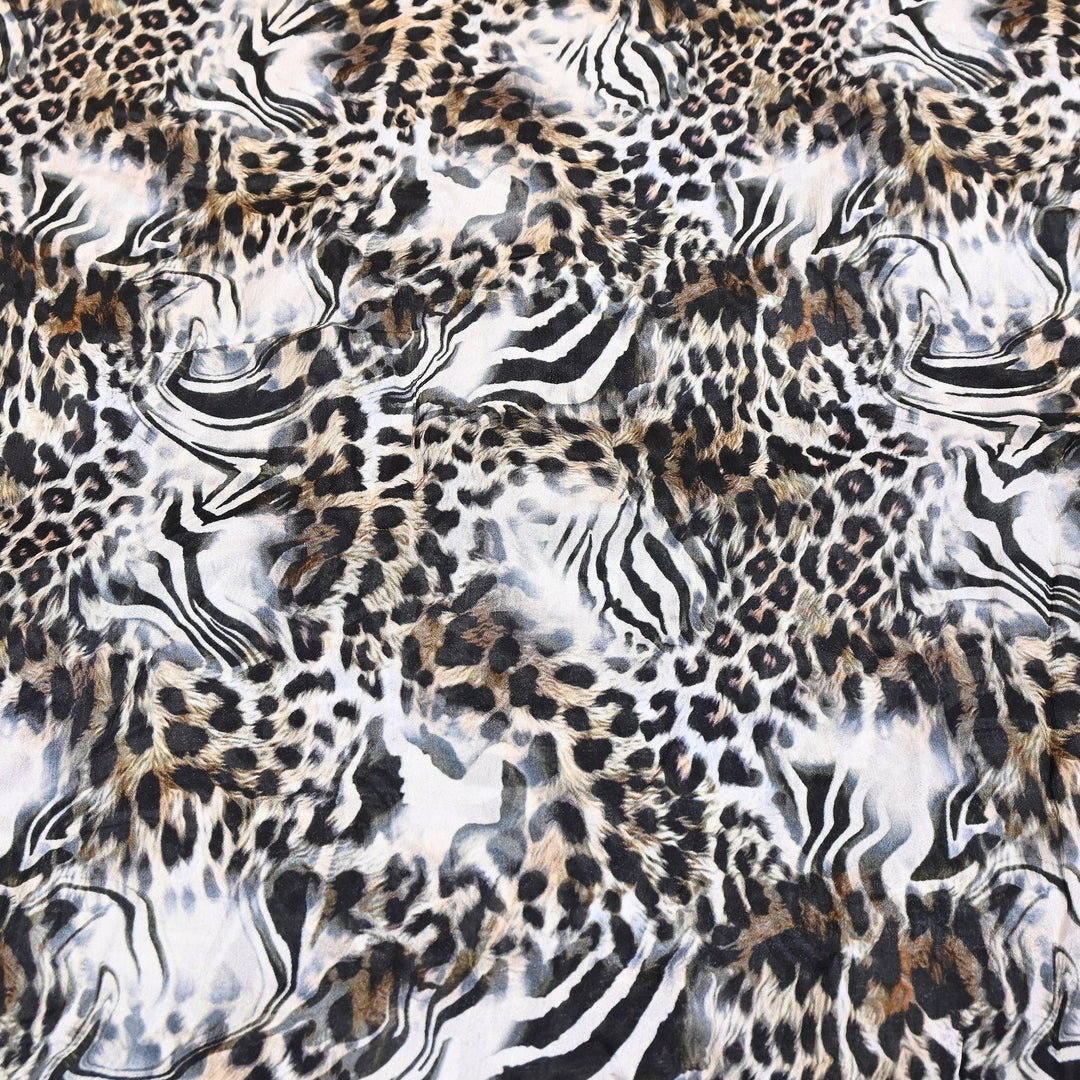 Elegant Chinnon Chiffon Digital Print Fabric | Designer Printed Chiffon Fabric-CRK884-D
