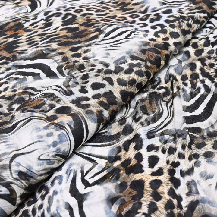 Elegant Chinnon Chiffon Digital Print Fabric | Designer Printed Chiffon Fabric-CRK884-D