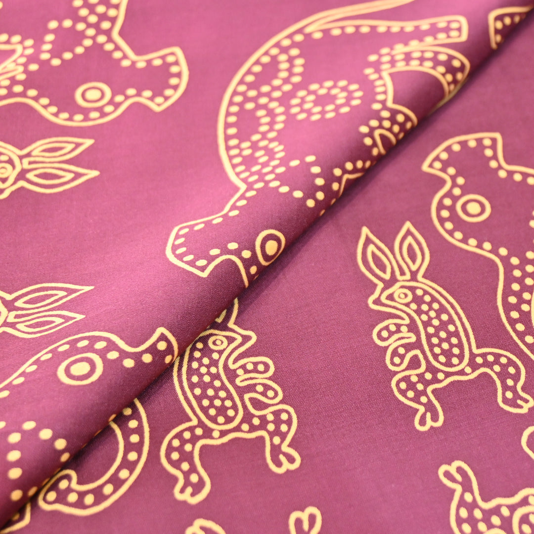 Modal Satin Digital Print Fabric – Soft Luxury Printed Satin Fabric-001416-9