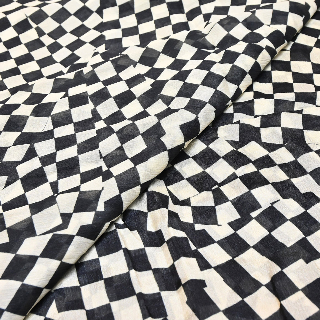 Elegant Chinnon Chiffon Digital Print Fabric | Designer Printed Chiffon Fabric-CRK884-C