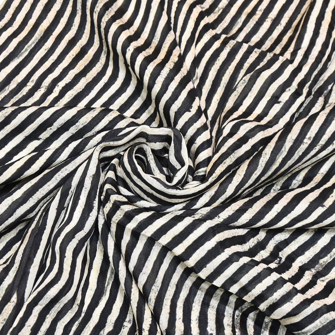 Elegant Chinnon Chiffon Digital Print Fabric | Designer Printed Chiffon Fabric-CRK884-B