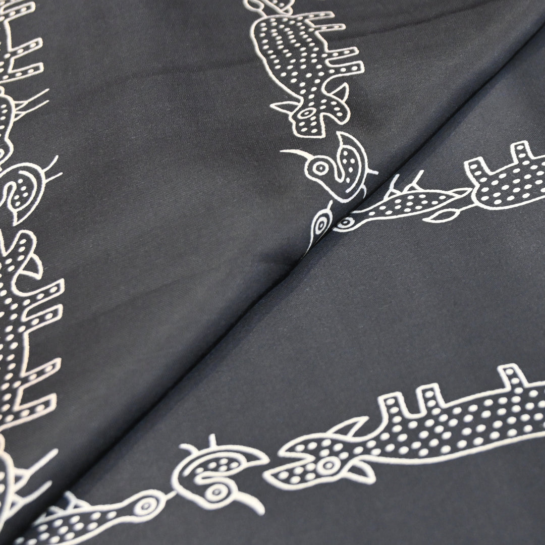 Modal Satin Digital Print Fabric – Soft Luxury Printed Satin Fabric-001416-11
