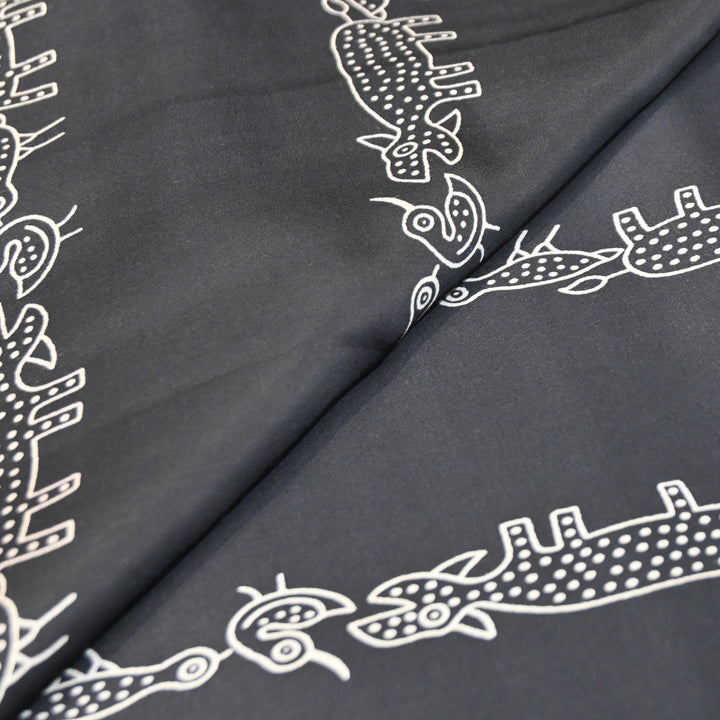 Modal Satin Digital Print Fabric – Soft Luxury Printed Satin Fabric-001416-11