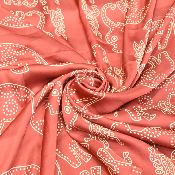 Modal Satin Digital Print Fabric – Soft Luxury Printed Satin Fabric-001416-13