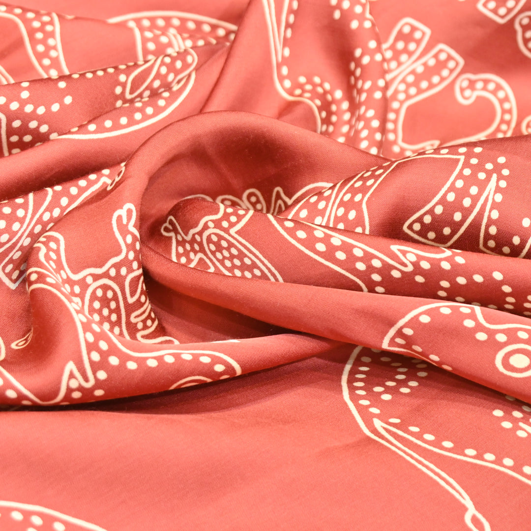 Modal Satin Digital Print Fabric – Soft Luxury Printed Satin Fabric-001416-13
