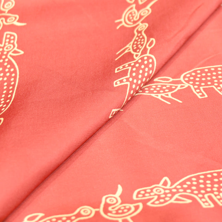 Modal Satin Digital Print Fabric – Soft Luxury Printed Satin Fabric-001416-14