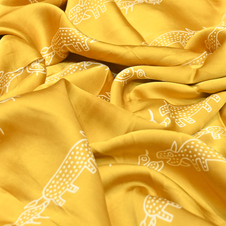 Modal Satin Digital Print Fabric – Soft Luxury Printed Satin Fabric-001416-15