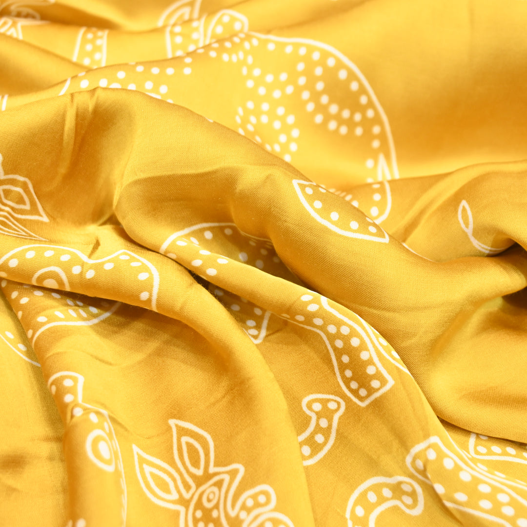 Modal Satin Digital Print Fabric – Soft Luxury Printed Satin Fabric-001416-16