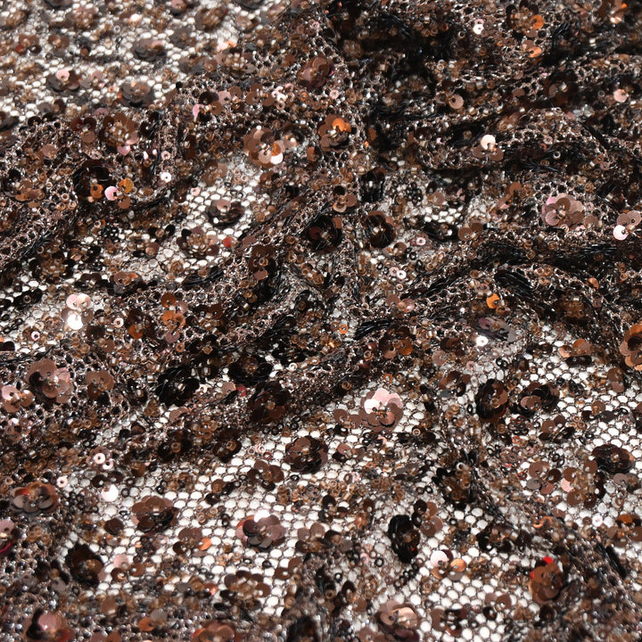 Premium Imported Net Embroidery Fabric | Designer Net Embroidered Fabric-CF4705-A4