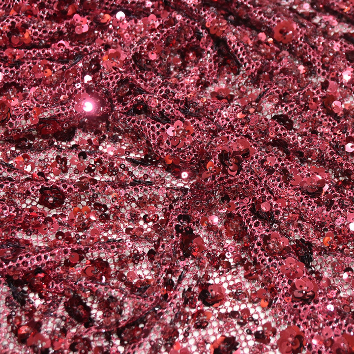 Premium Imported Net Embroidery Fabric | Designer Net Embroidered Fabric-CF4705-A3