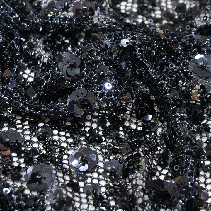 Premium Imported Net Embroidery Fabric | Designer Net Embroidered Fabric-CF4705-A1
