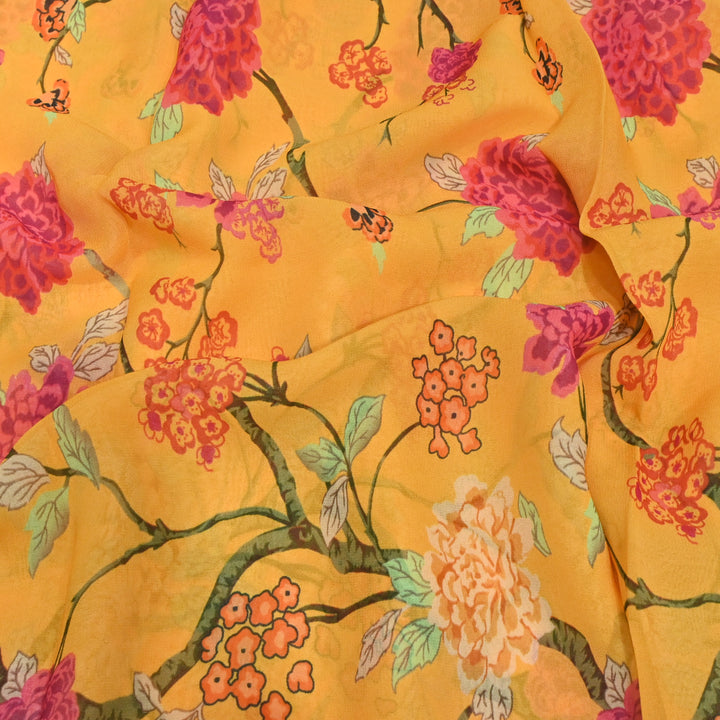 Multi Color Viscose Georgette Digital Print Fabrics