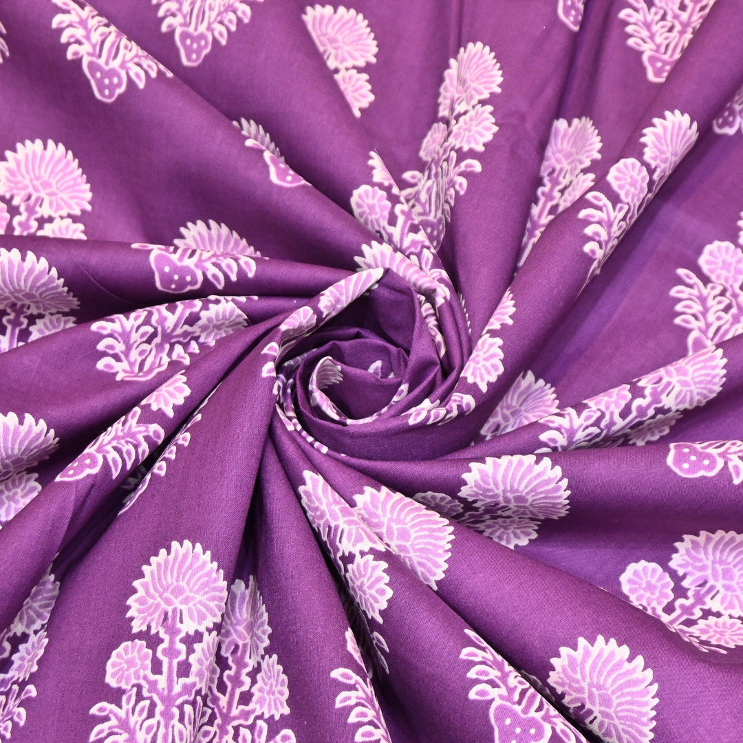 Premium Cotton Printed Fabric – Soft Breathable Designer Cotton Fabric - 000350-18