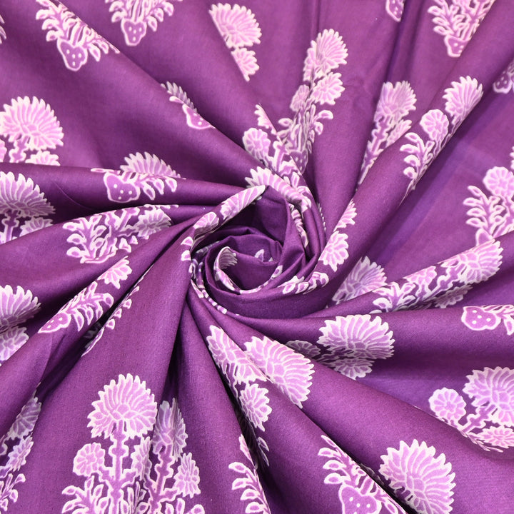 Premium Cotton Printed Fabric – Soft Breathable Designer Cotton Fabric - 000350-18