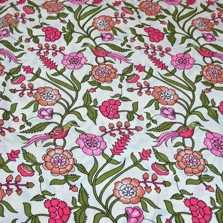 Premium Cotton Printed Fabric – Soft Breathable Designer Cotton Fabric - 000350-17