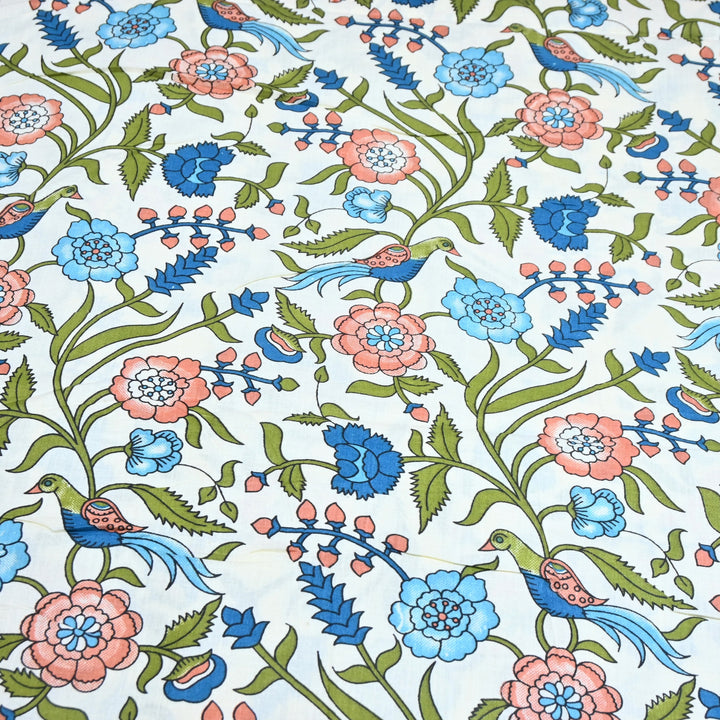 Premium Cotton Printed Fabric – Soft Breathable Designer Cotton Fabric - 000350-15